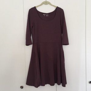 Purple Fit and Flare Dress